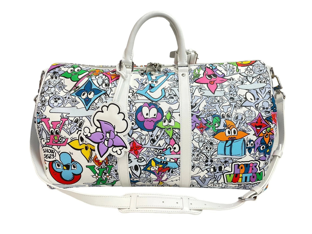 Louis Vuitton Keepall Bandouliere Boston Bag Graffiti Kidsuper
